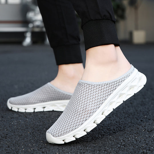 Unisex nan atmungsaktiver Mesh-Muleschuh mit flexibler Wabenlaufsohle und ergonomischem Fußbett EB