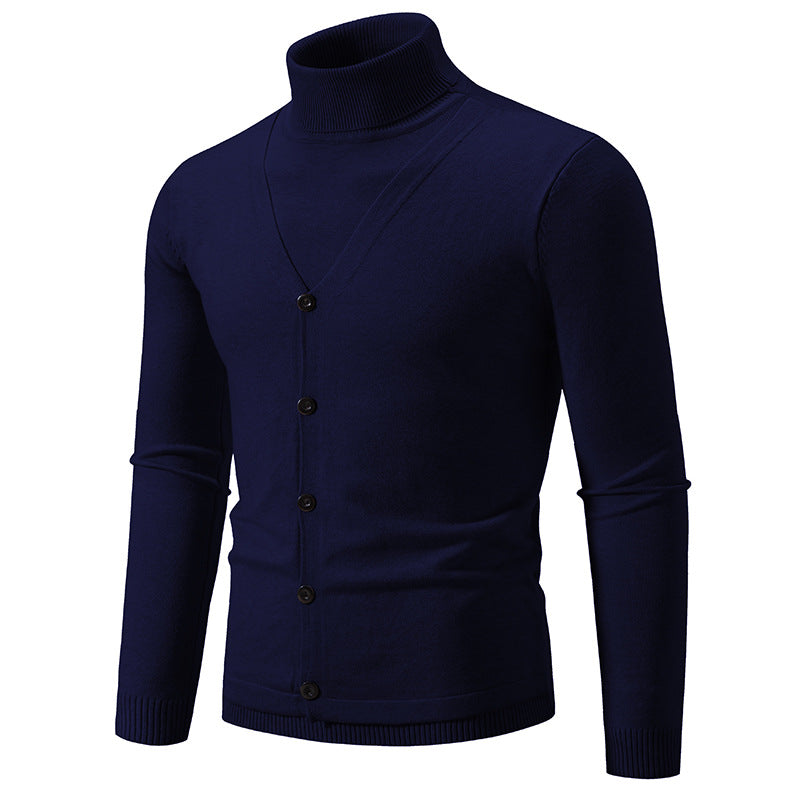 Herren eleganter und kuscheliger Rollkragenpullover EB