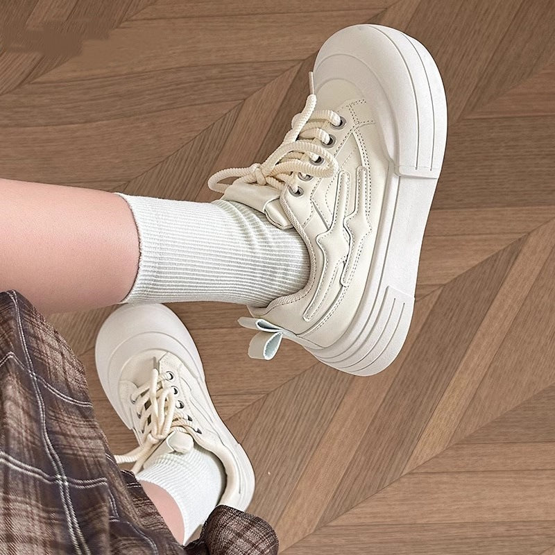 Damen Sneakers mit dicker, dämpfender Sohle und atmungsaktivem Obermaterial EB