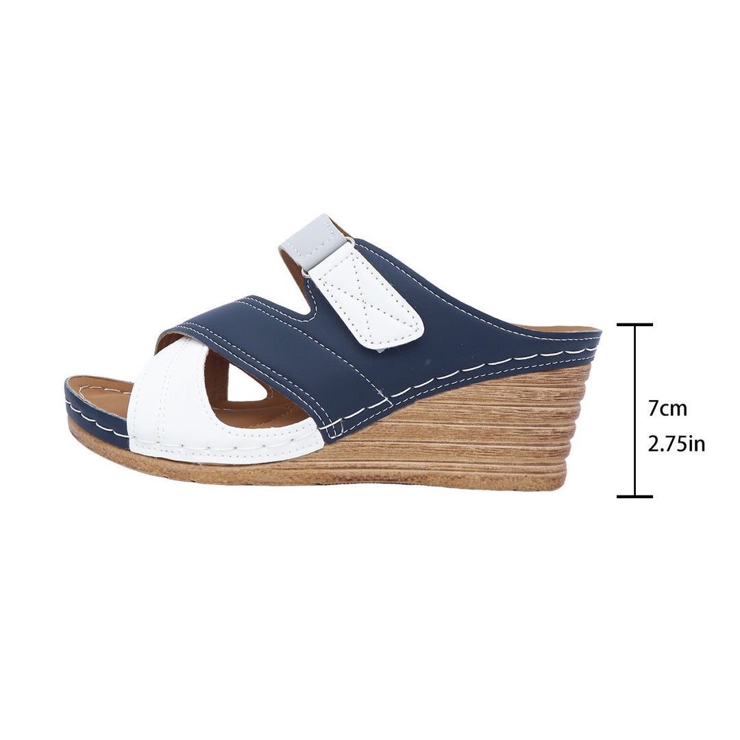 Damen Bequeme Sandalen mit verstellbaren Riemen und ergonomischer Fußbettung EB
