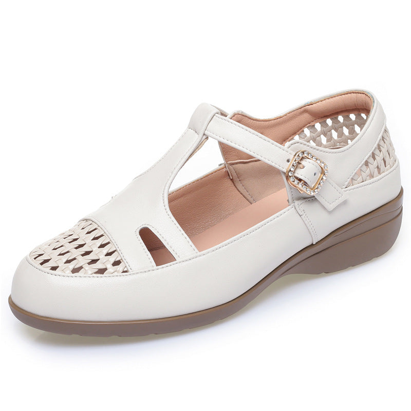 Damen Riemchensandalen mit komfortablem Fußbett und modischem Schnallenakzent EB