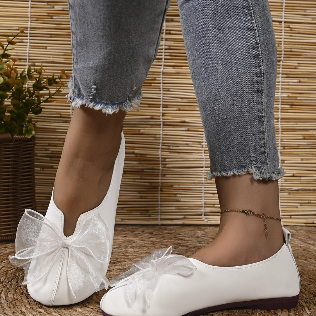 Damen Ballerinas mit dekorativem Schleifen-Detail EB