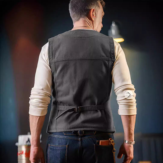 Herren komfortable Weste mit praktischen Taschen EB