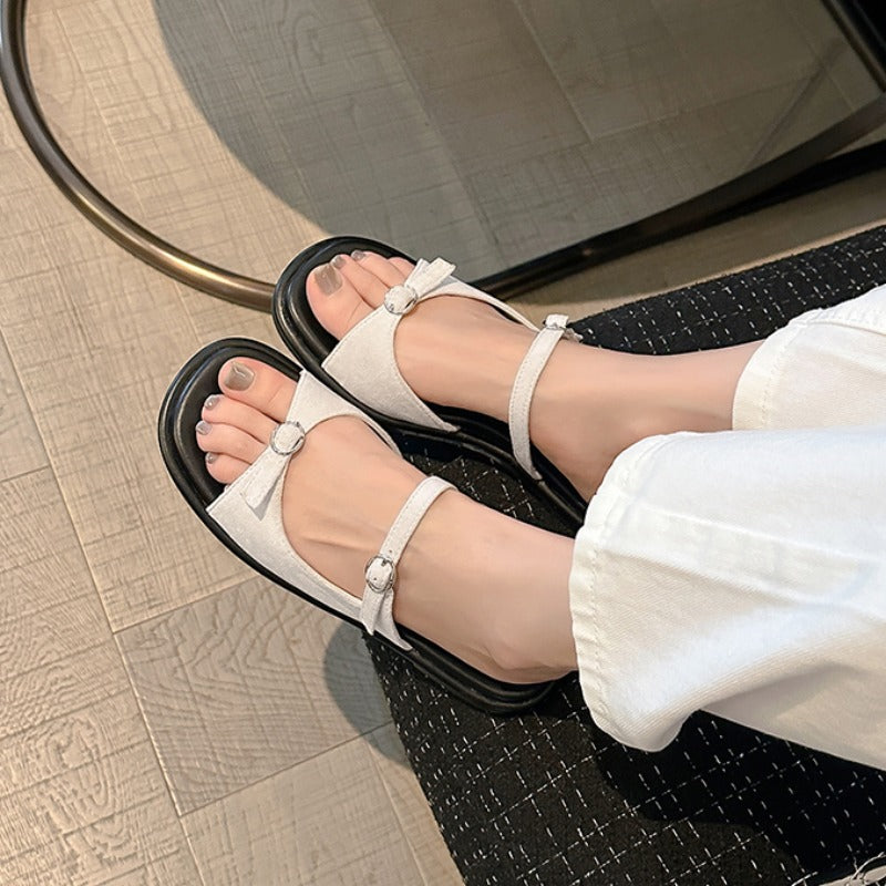 Damen Modische Flip-Flops mit Glitzerelementen EB