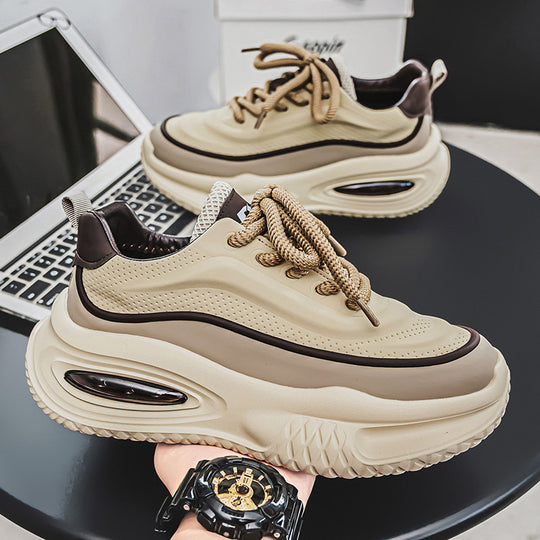 Damen komfortable Chunky Sneakers mit dämpfender Luftpolstersohle EB