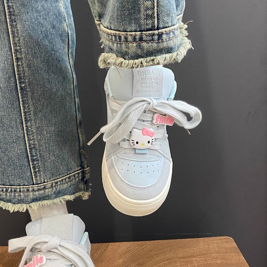 Damen Sneakers mit niedlichem Hello Kitty Design und bequemer Dämpfung EB