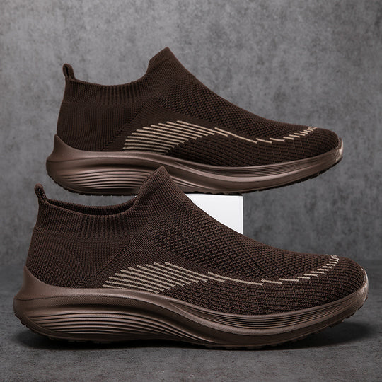 Damen Komfortable Slip-On Sneakers mit atmungsaktivem Obermaterial EB