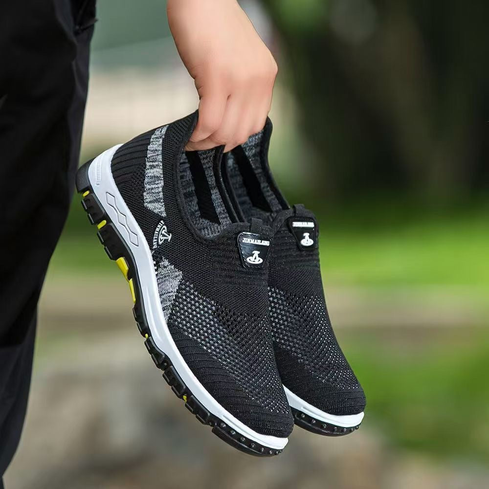 Damen Atmungsaktive Slip-On Sportschuhe mit flexibler Sohle EB