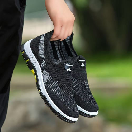 Damen Atmungsaktive Slip-On Sportschuhe mit flexibler Sohle EB