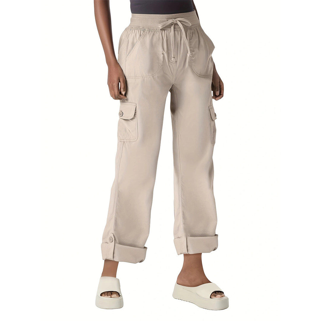 Damen Cargo-Hose mit lässigem Schnitt und praktischen Taschen EB