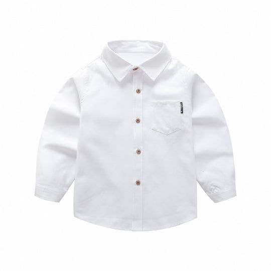 Unisex Langarmbluse mit modischer Brustapplikation EB