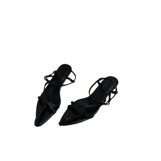 Damen spitze Slingback Sandalen mit elegantem Riemendesign EB