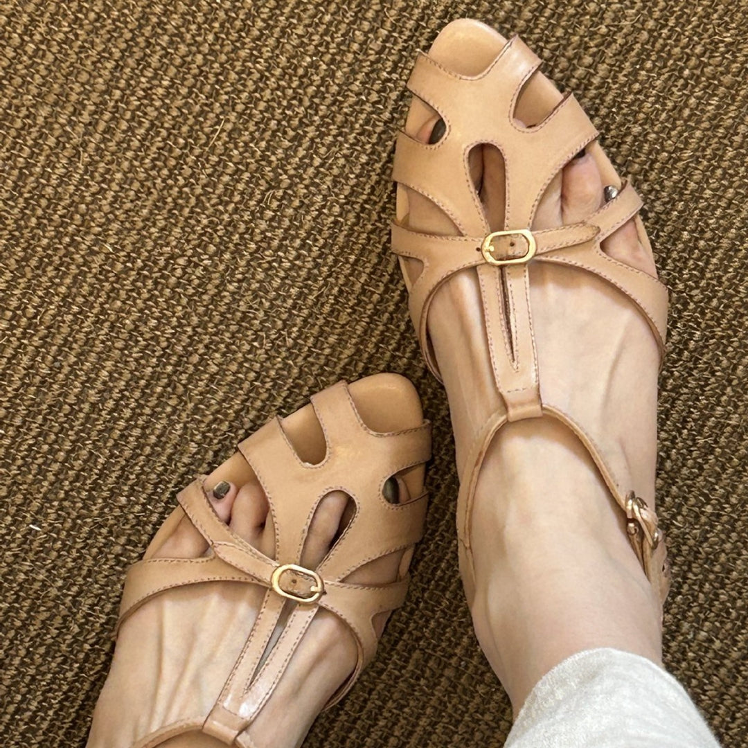 Damen Ballerinas mit elegantem Vorderteil und komfortabler Schnalle EB