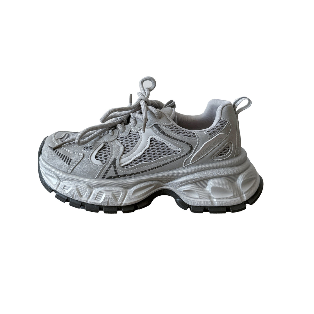 Damen Sportliche Sneakers mit atmungsaktiver Mesh-Oberfläche und stoßdämpfender Sohle EB