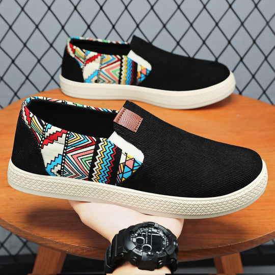 Damen Modische Slip-On Freizeitschuhe mit elastischem Design EB