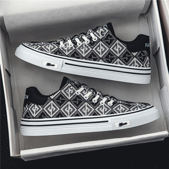 Damen Modische Sneaker mit geometrischem Muster EB