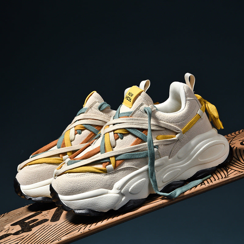 Damen Sportliche Chunky Sneakers mit innovativer Schnürtechnologie EB