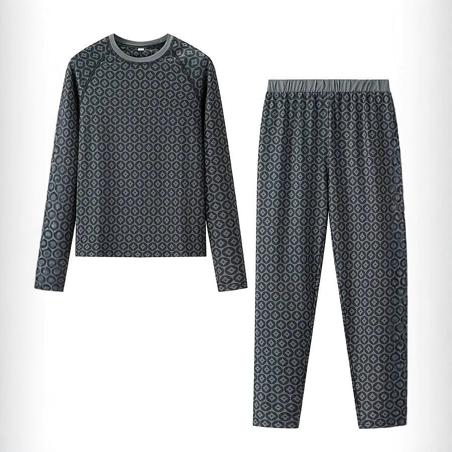 Damen Pyjama-Set aus weichem Jersey mit modernem Muster EB