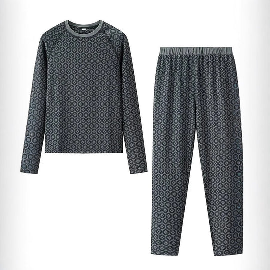 Damen Pyjama-Set aus weichem Jersey mit modernem Muster EB