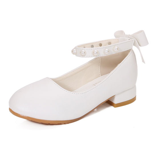 Mädchen Ballerinas mit Perlen- und Schleifenverzierung EB