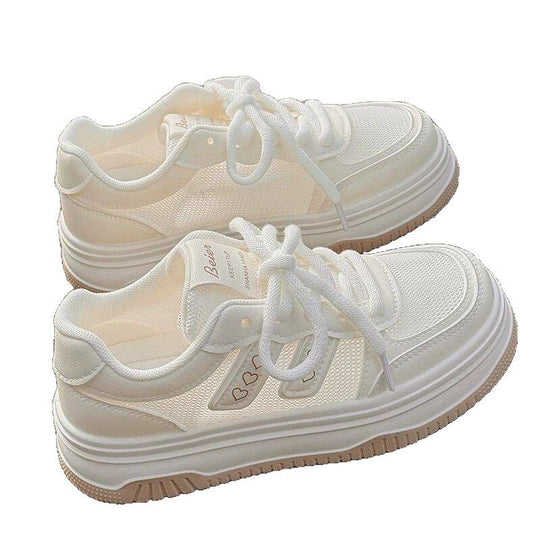 Damen Sportliche Sneakers mit atmungsaktive Mesh-Einsätze und gepolsterter Sohle EB