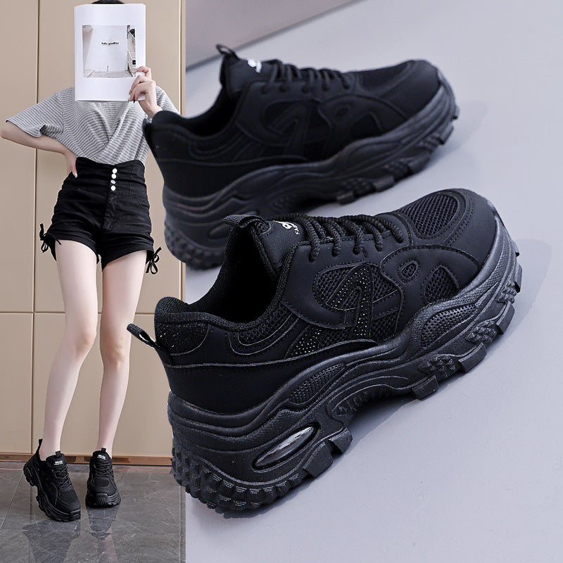 Damen Leichte Lauf-Sneaker mit luftdurchlässiger Mesh-Oberfläche und dämpfender Sohle EB