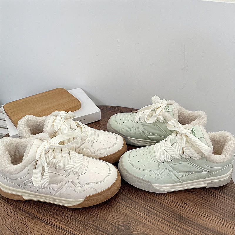 Damen Sneakers mit kuscheligem Innenfutter und rutschfester Sohle EB