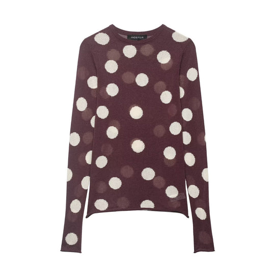 Damen Langarmshirt mit modernem Punkdesign und hochwertiger Baumwolle EB