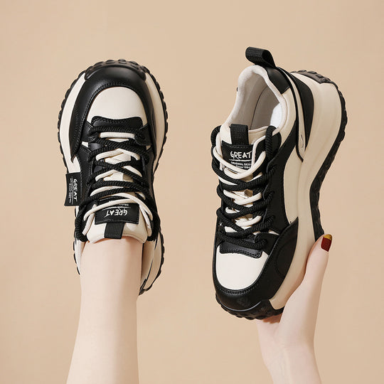 Damen Sportliche Chunky Sneakers mit dämpfender Sohle und rutschfestem Profil EB