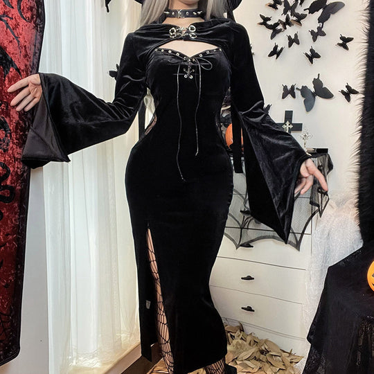 Damen figurbetonte Bluse mit Rüschendetails und Schnürung EB