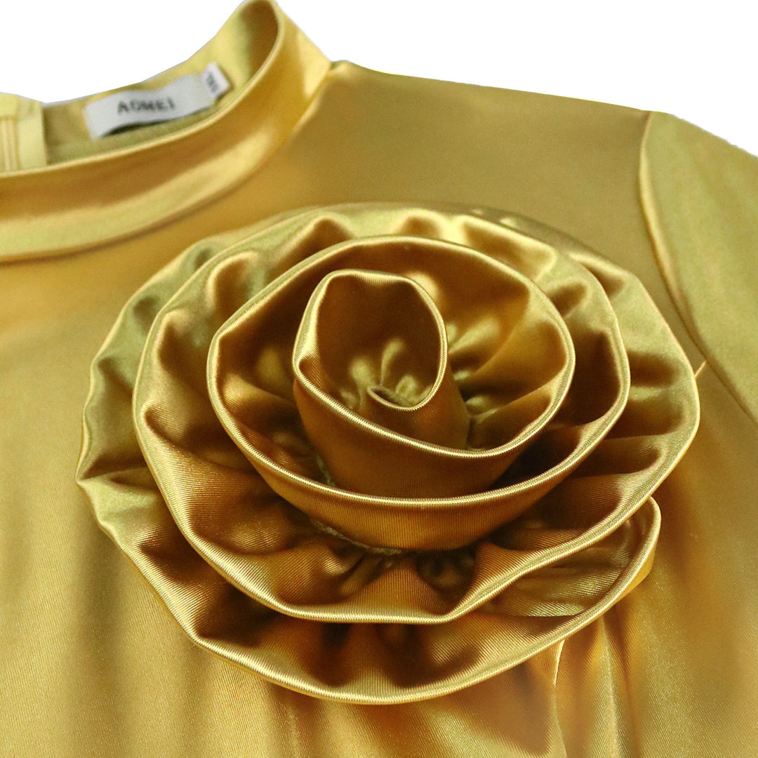 Damen Elegantes Kleid mit Blumendekor EB