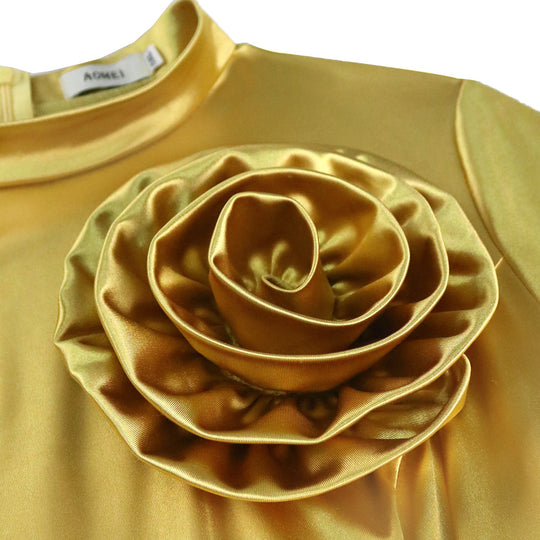 Damen Elegantes Kleid mit Blumendekor EB