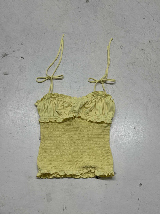 Damen luftiges Trägertop mit Rüschendetails EB