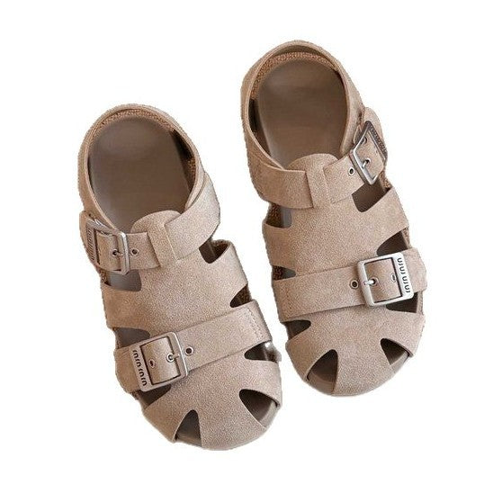 Damen modische Sandalen mit verstellbaren Schnallen und rutschfester Sohle EB