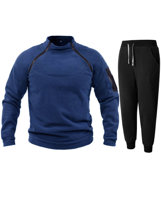 Herren Funktions-Fleecejacke mit elastischen Sporthosen EB
