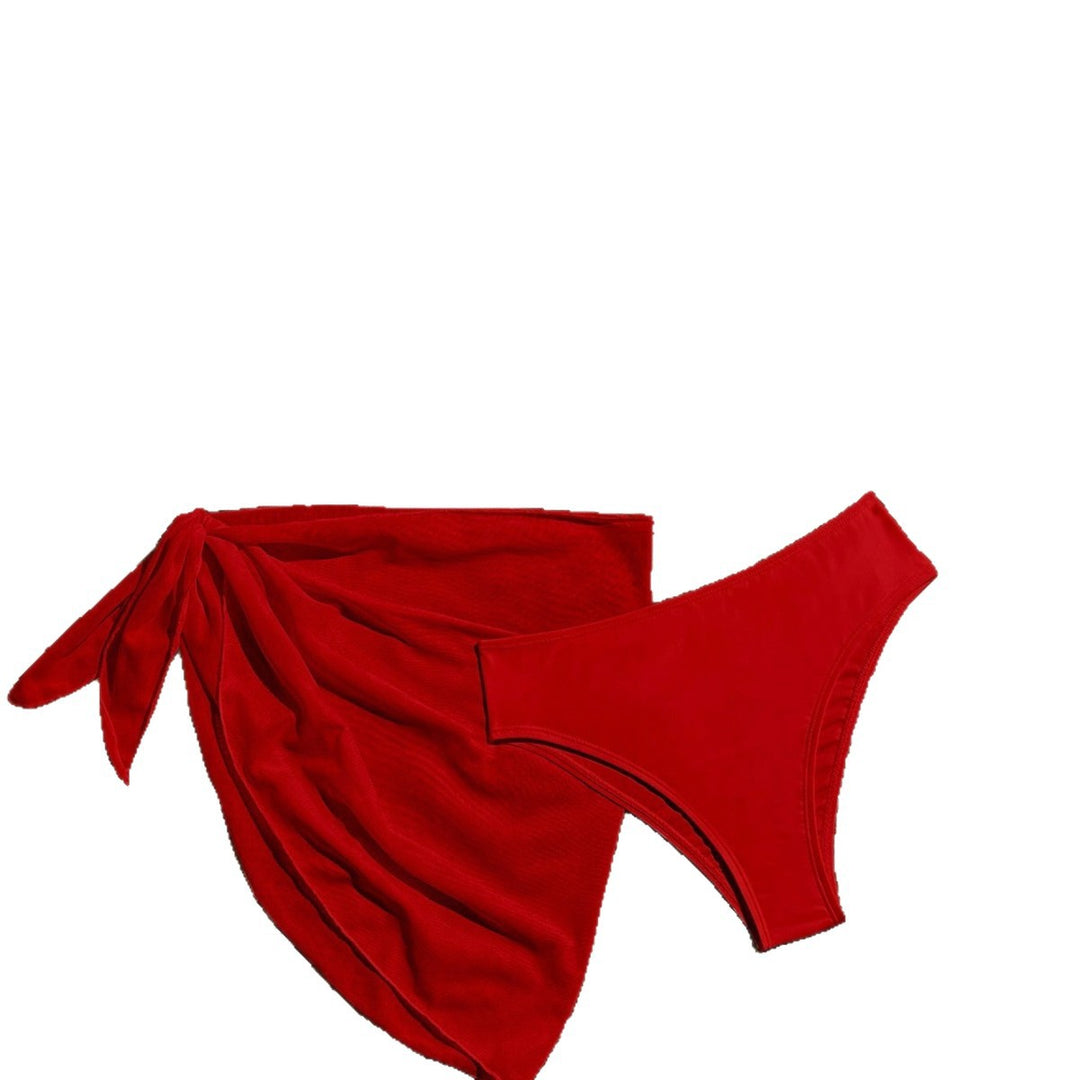Damen Triangel-Bikini mit Wickeltuch und verstellbaren Trägern EB