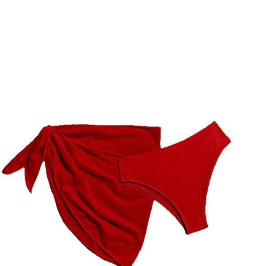 Damen Triangel-Bikini mit Wickeltuch und verstellbaren Trägern EB