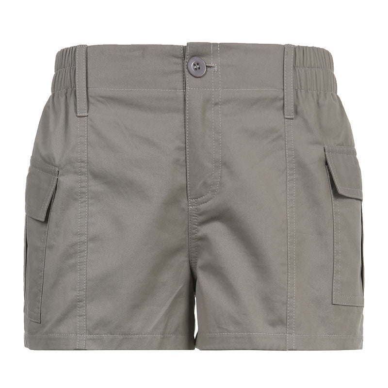 Damen Cargo-Shorts mit elastischem Bund und praktischen Seitentaschen EB