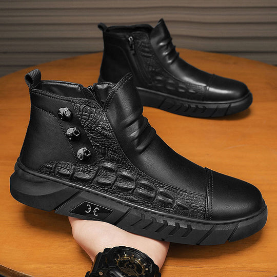 Damen modische Stiefeletten mit rutschfester Sohle EB