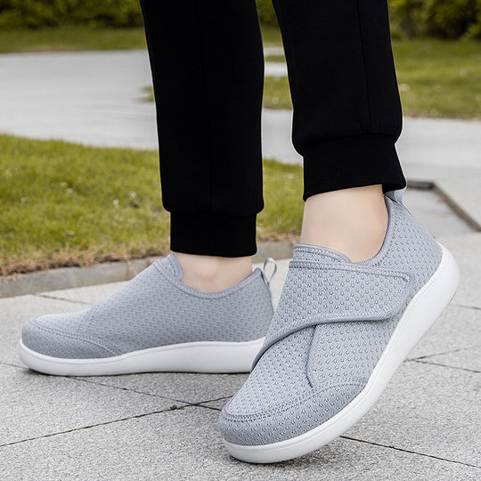 Damen Sportliche Klett-Schuhe mit atmungsaktivem Netzgewebe EB