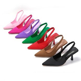 Damen Slingback-Pumps mit spitzem Design und elegantem Absatz EB
