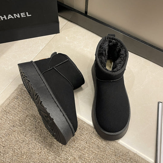 Damen Gemütliche Fleece-Stiefeletten EB