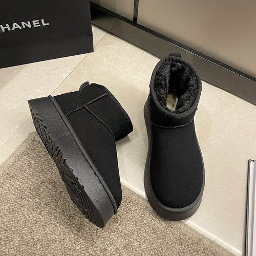 Damen Gemütliche Fleece-Stiefeletten EB