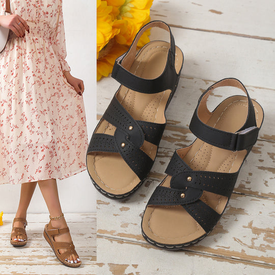 Damen Komfortable und elegante Keil-Sandalen EB