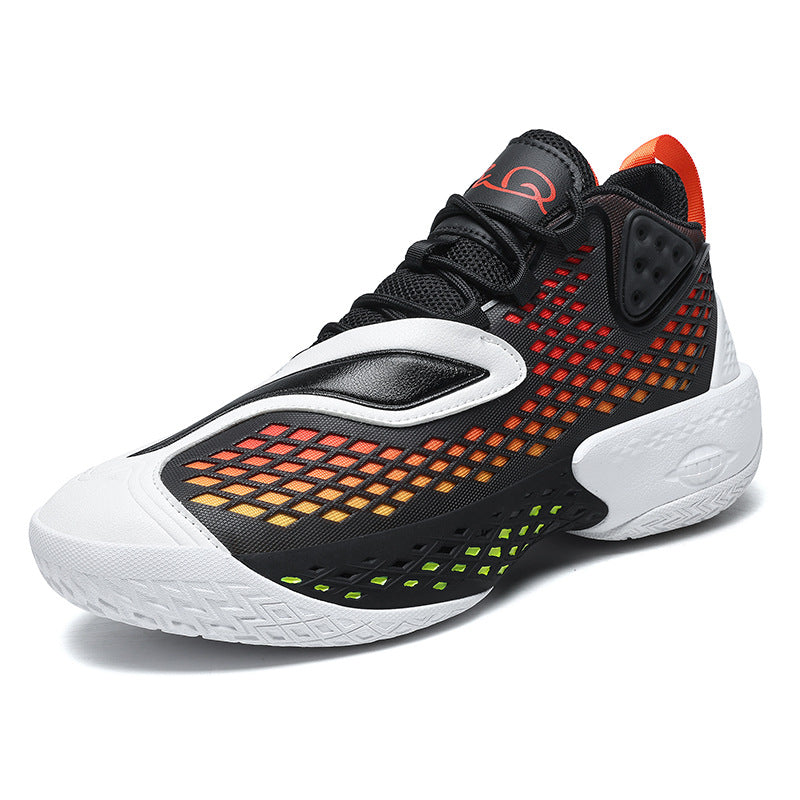 Damen Sportliche und atmungsaktive Basketball-Sneaker mit dämpfender Sohle EB