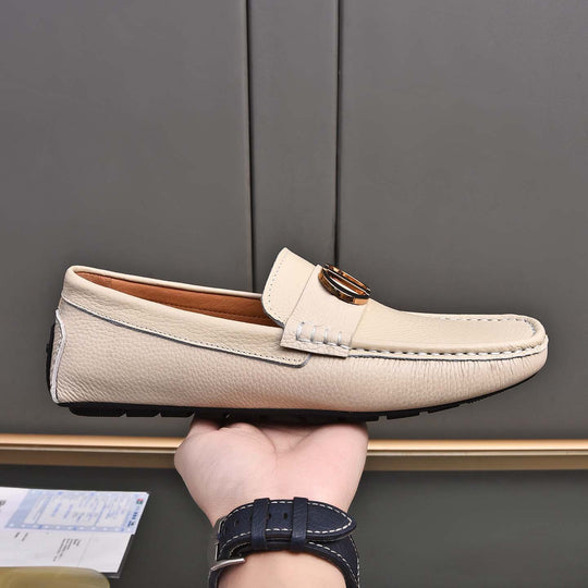 Damen Mokassins aus feinem Leder mit eleganter Applikation EB