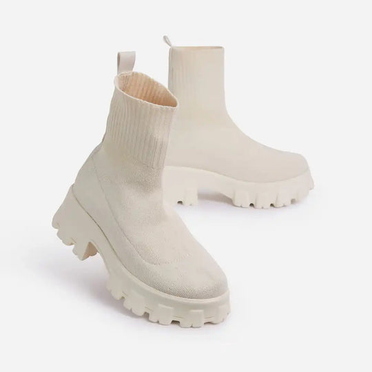 Damen Strumpfstiefel mit dämpfender Sohle und elastischem Knöchelbereich EB