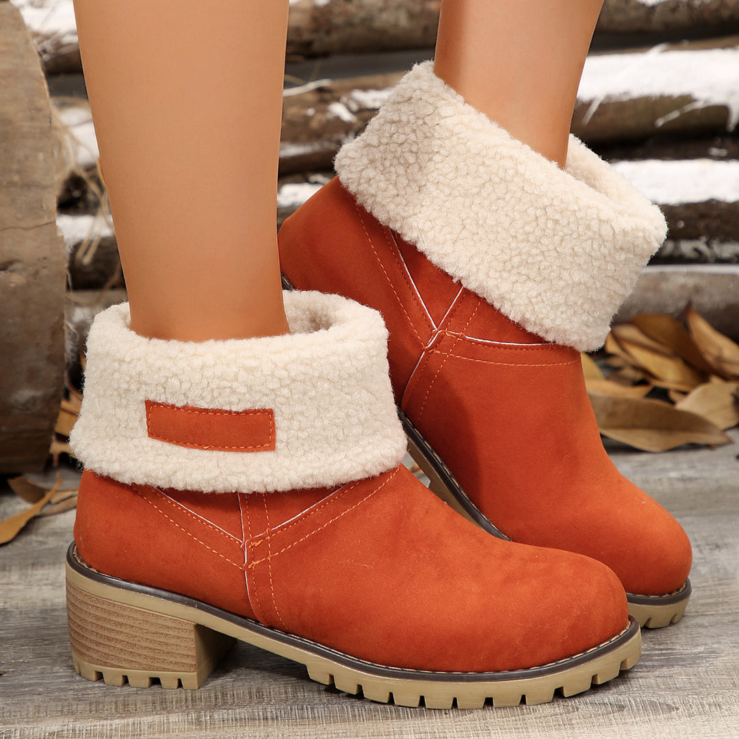 Damen Stiefeletten mit kuscheligem Futter und rutschfester Sohle EB
