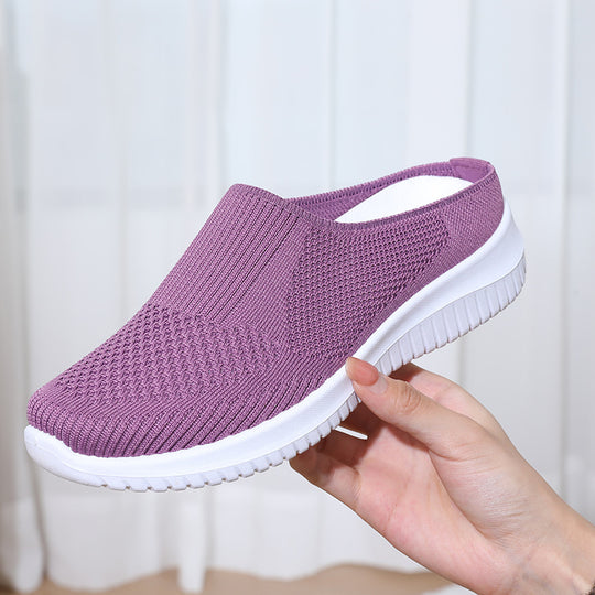 Damen bequeme und atmungsaktive Slip-On Sneaker EB