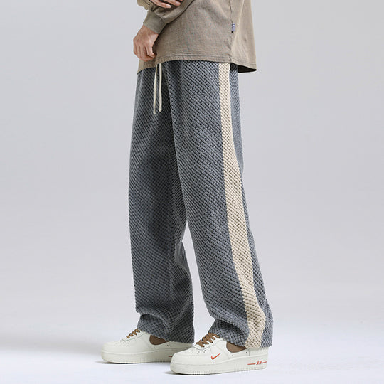 Damen Freizeithose mit strukturiertem Gewebe und seitlichem Streifen EB